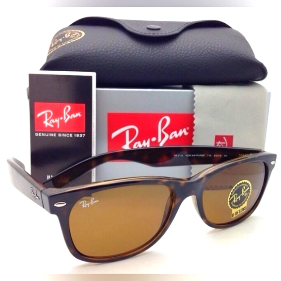 LIKE NEW RayBan Wayfarer Brown Tortoise RB2140 Men /Women Sunglasses main image 16